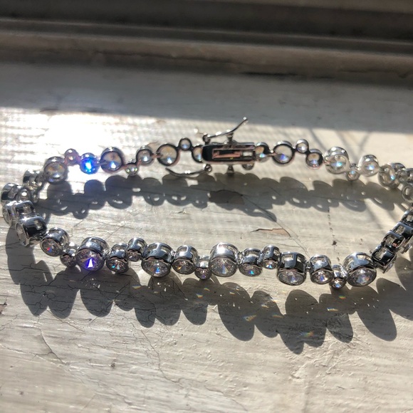 Lesa Michele CZ bubble style tennis bracelet 7.5 - Picture 14 of 14